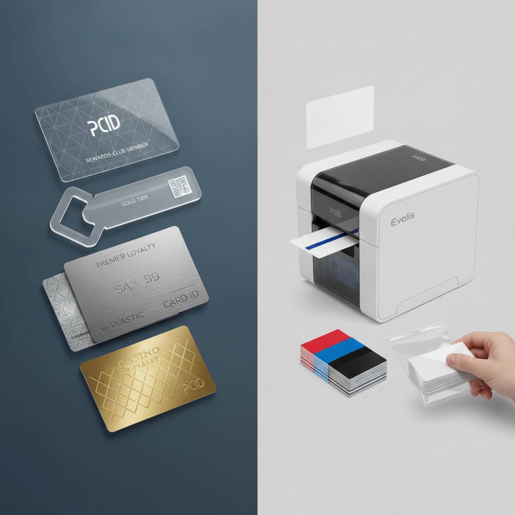 Specialty Cards: Clear, Custom Shapes, and Luxury Metal Options
