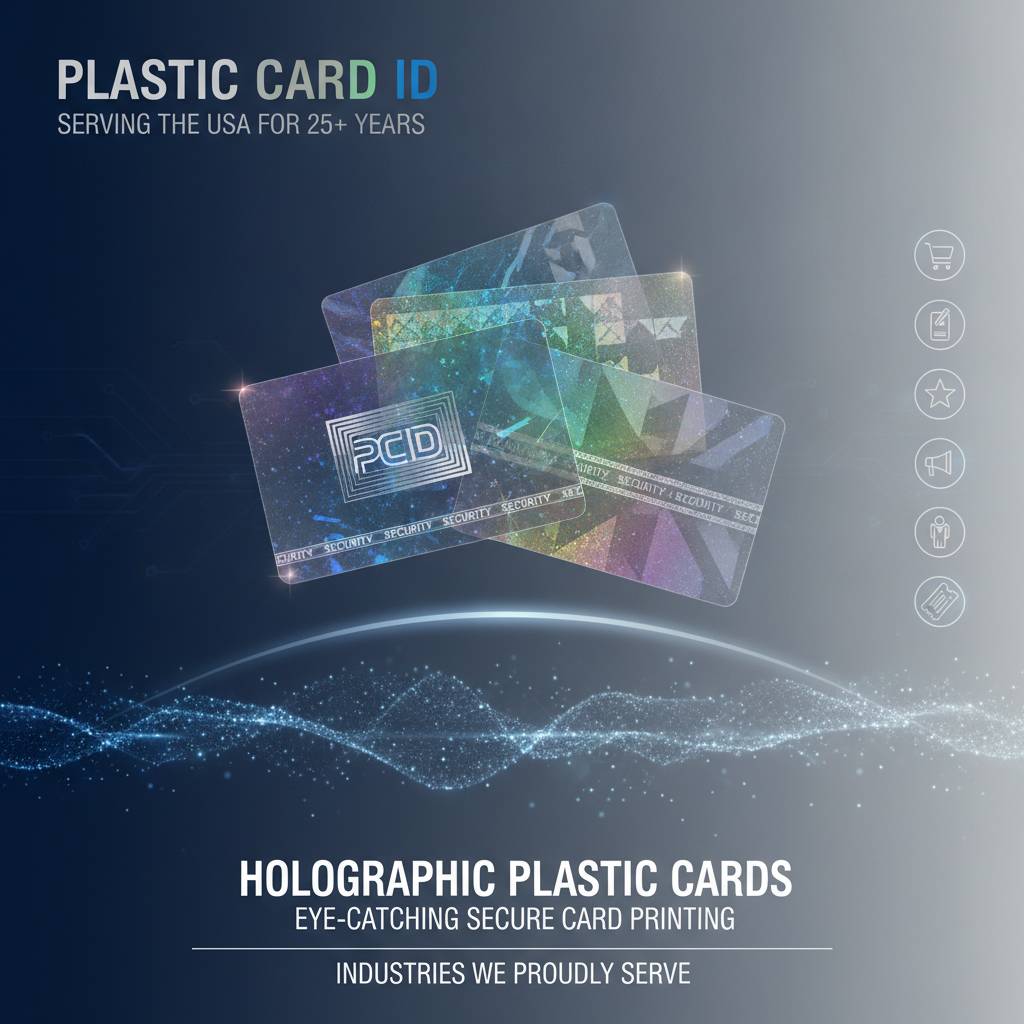 Industries We Proudly Serve With Holographic Plastic Cards